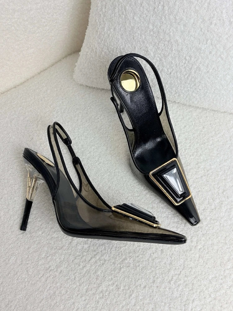 Diamond Strap Stiletto High Heel Sandals for Women