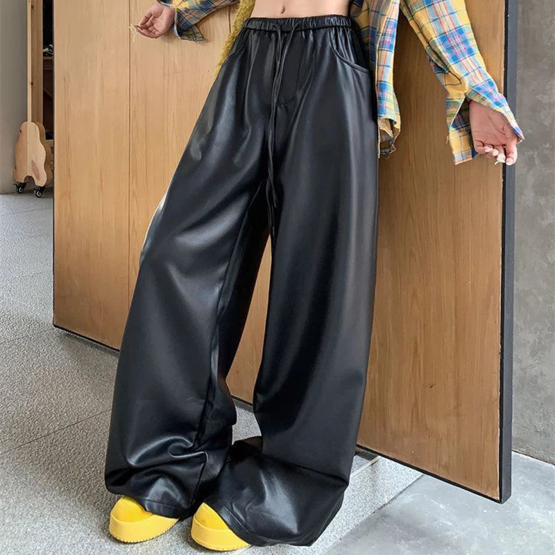 Elevated High Waist Casual Straight Leg Pants for Women