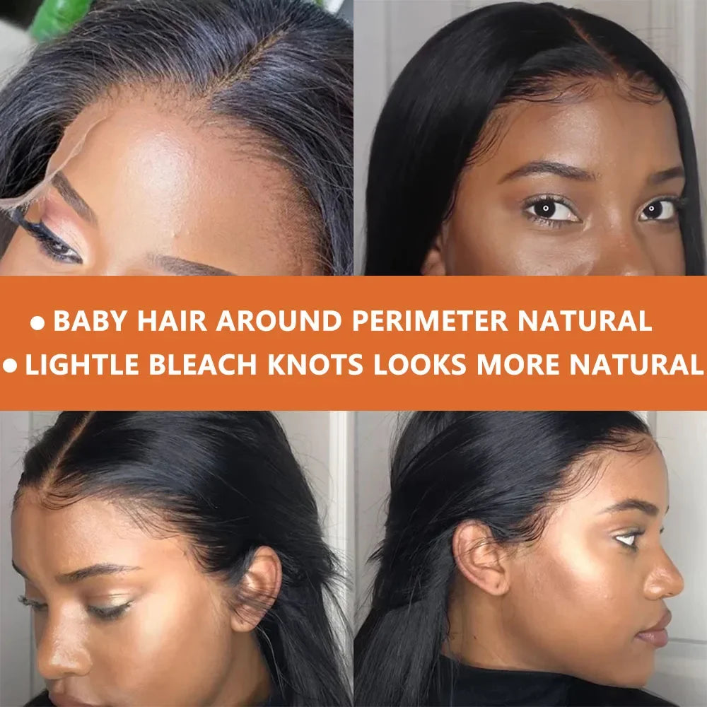 13X4 Bob Wig Bone Straight Bob Wig Lace Front Human Hair Wigs For Women Transparent Lace Frontal Wig Natural Wig Human Hair