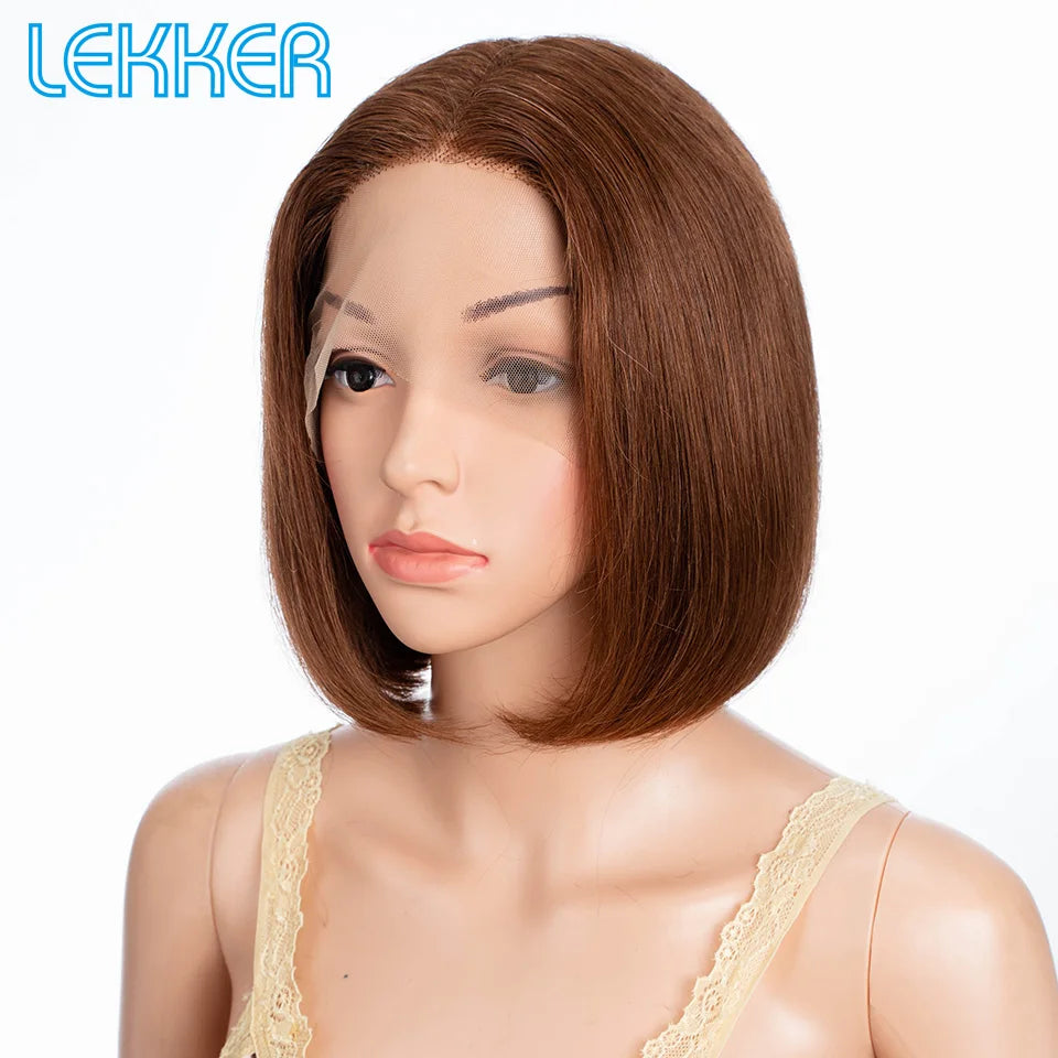 Short Pixie Straight Lace Front Human Hair Wig for Women