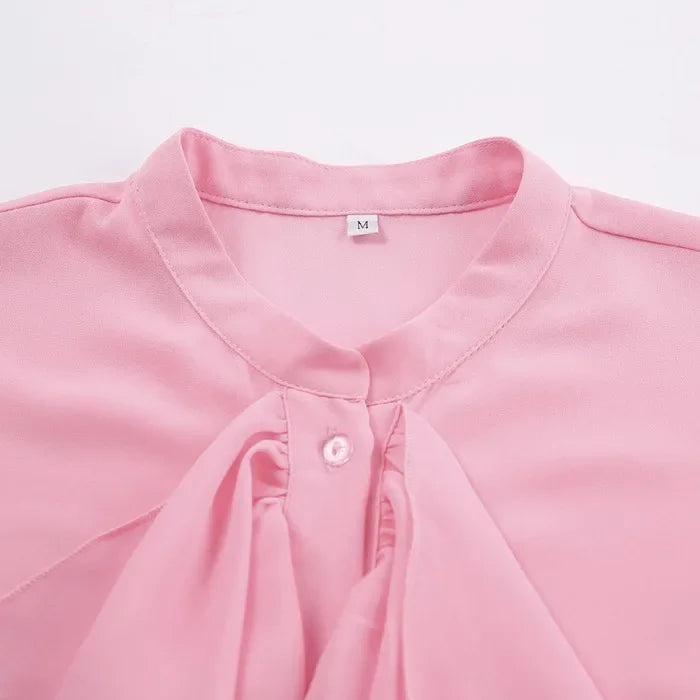 Elegant Blouses Women Fashion Sexy Hot Girl Ruffle Long Sleeve Shirt New Style Temperament Cardigan Top Y2k 2025 Summer New