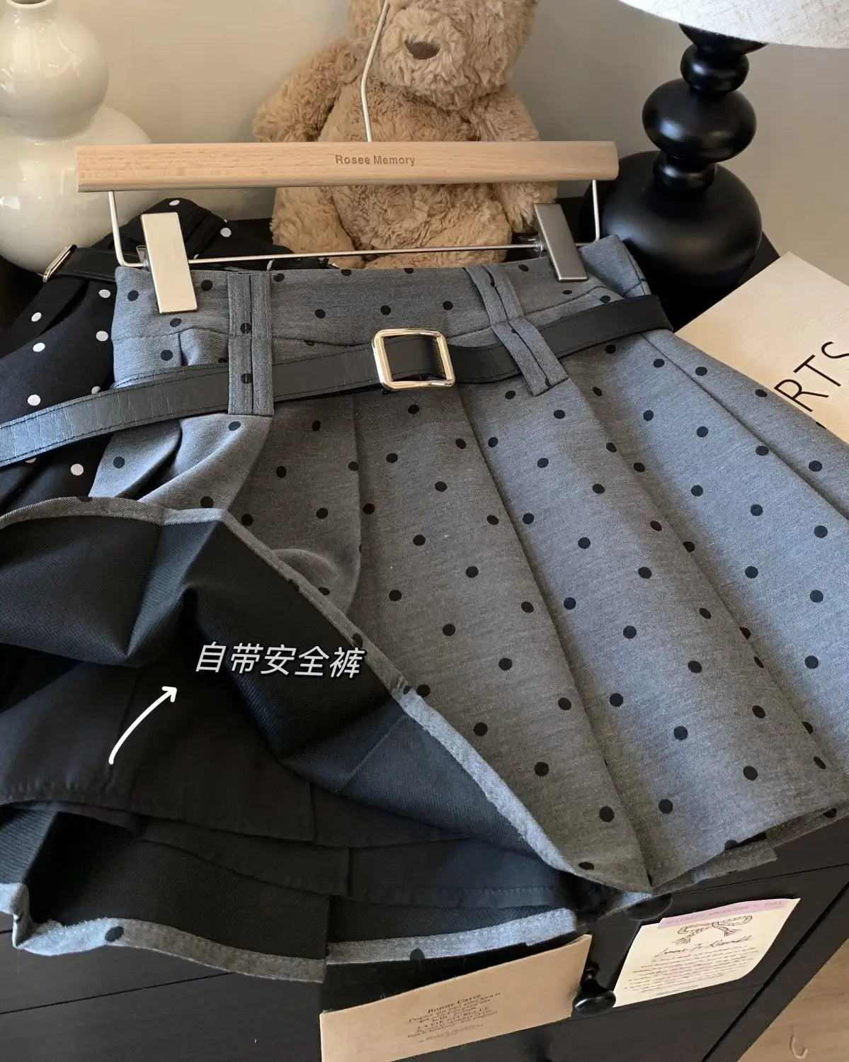 Classic Vintage Polka Dot A Line Mini Skirt for Women