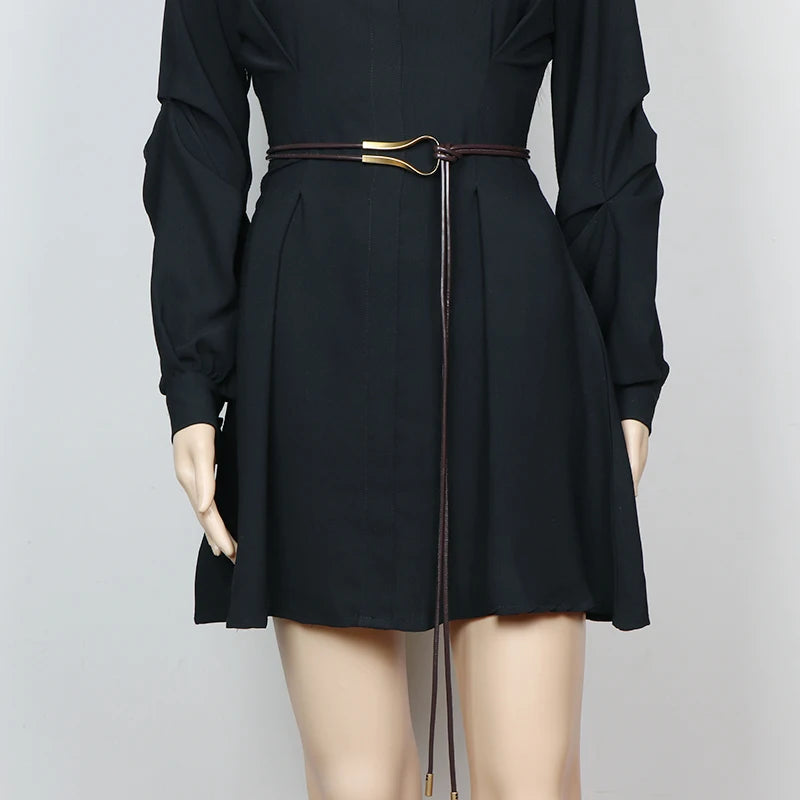 Fashion Braided Gold Knot Waist Chain Belt for Women