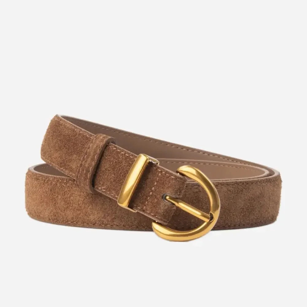 Retro Style Suede Belt