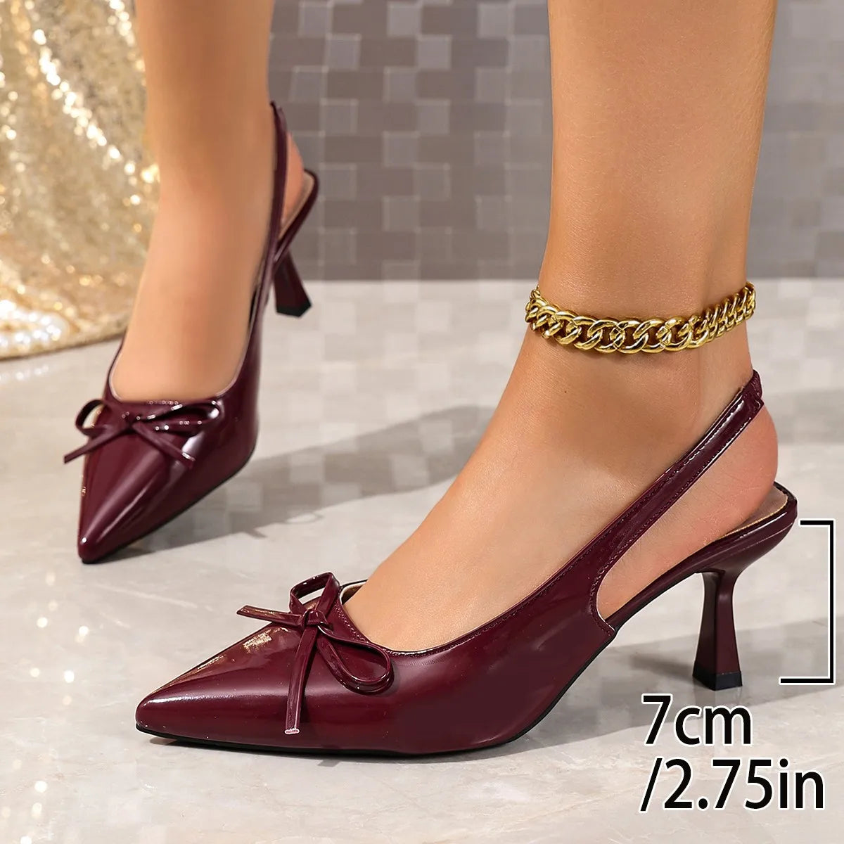 Pointed Toe Gladiator Sandals With Back Strap for Women