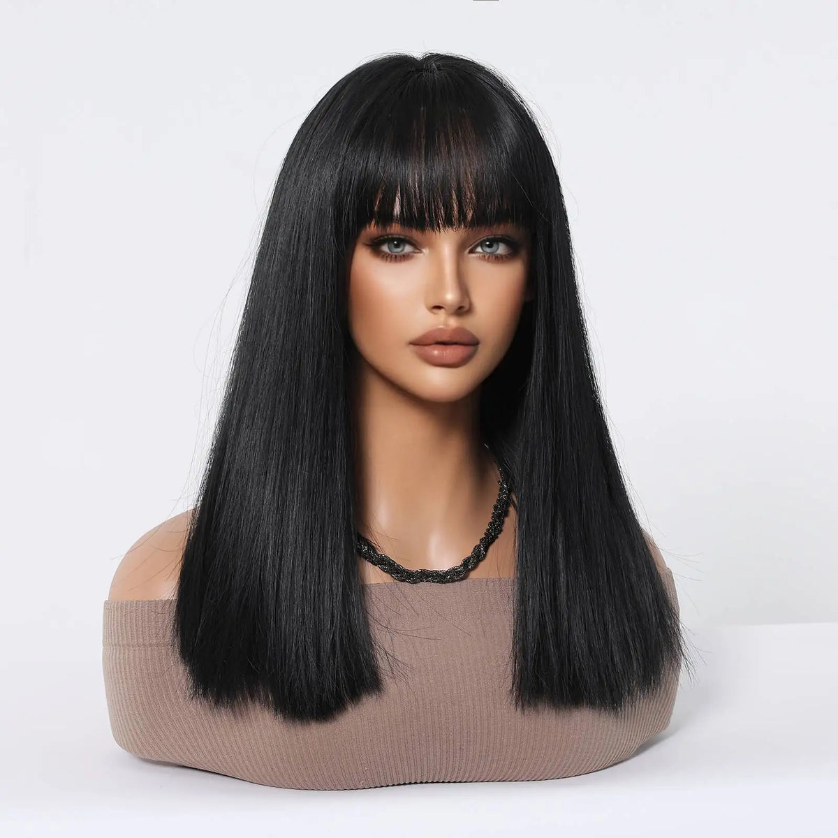 Cleopatra Style Short Bob Wig With Bangs for Women