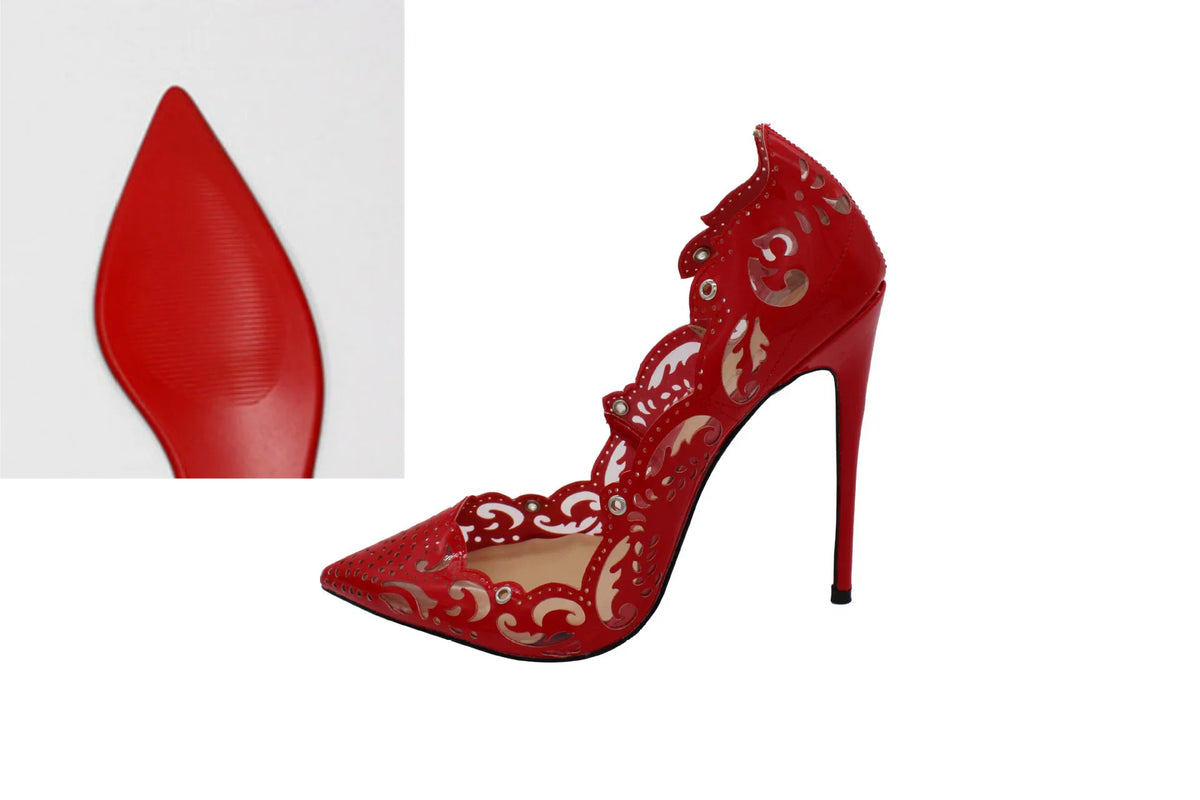 Pointed Toe Lace-Up Thin High Heel Pumps for Women