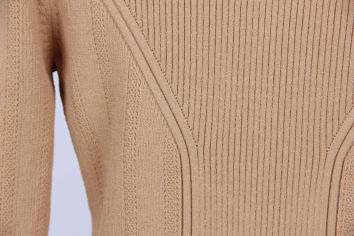 2025 Autumn New Fashion Crew Neck Long-sleeved Top Commuter Single-breasted Slim-fit Sweater Cardigan Jacket for Women