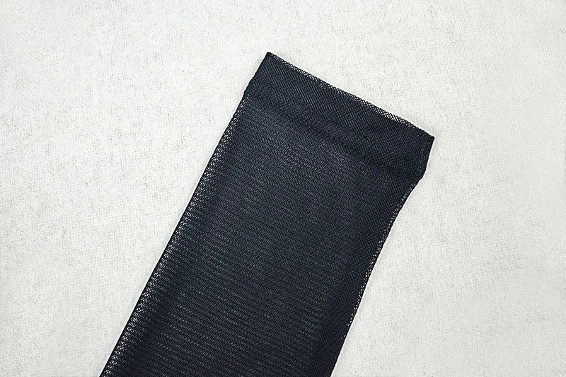 Elegant Backless Patchwork with Mesh Long Dress for Women