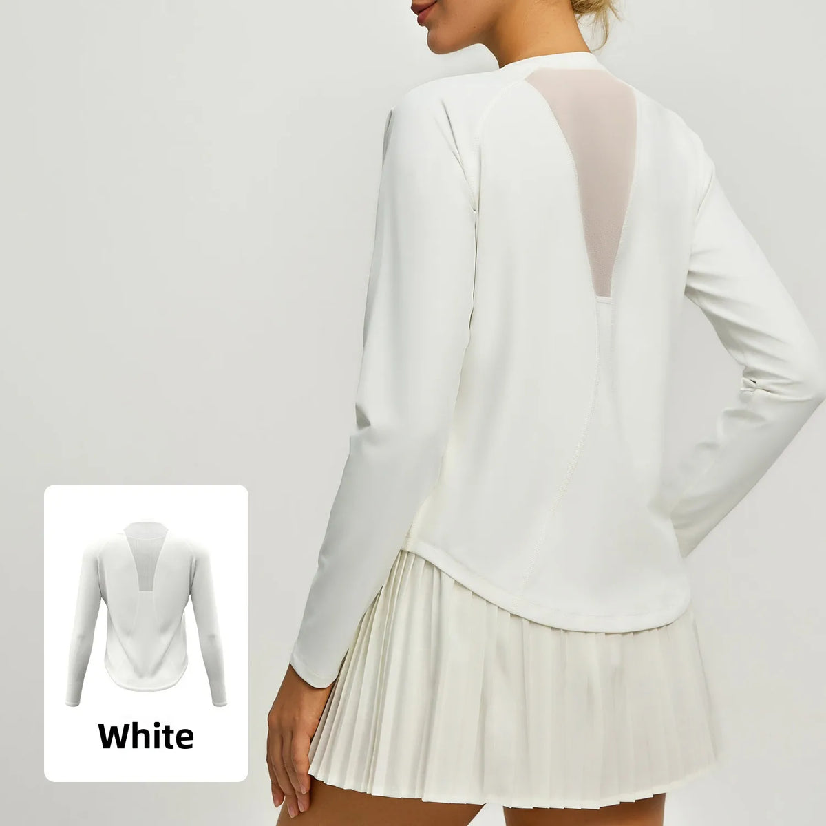 Breathable Loose Mesh Long Sleeve Yoga Top for Women