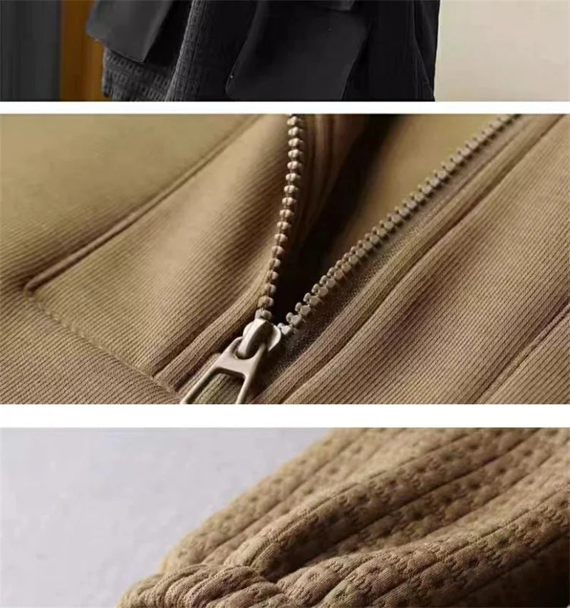 Sweatershirt Japanese Cotton Jacket Women's Autumn And winter New Female Coat Hooded Long-Sleeved Coat Coffee Black Shirt Plus
