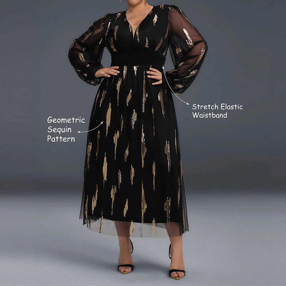 Sequined Midi Dress