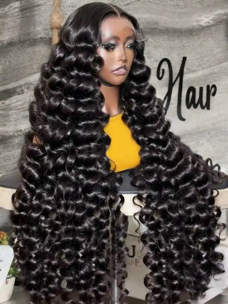Premium Extra Long Deep Wave Lace Front Wig for Women
