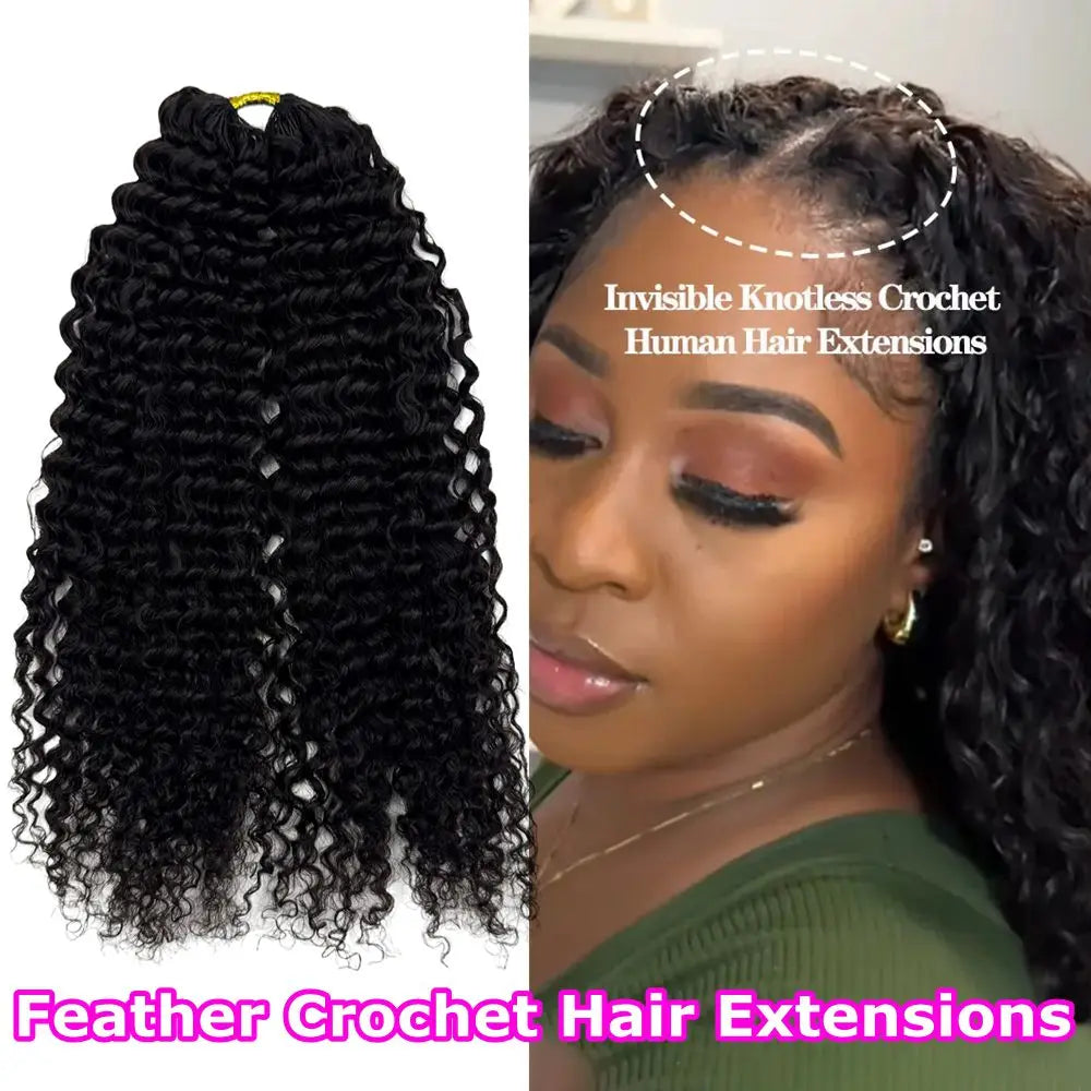 Premium Knotless Spiral Crochet Hair Extensions For Women