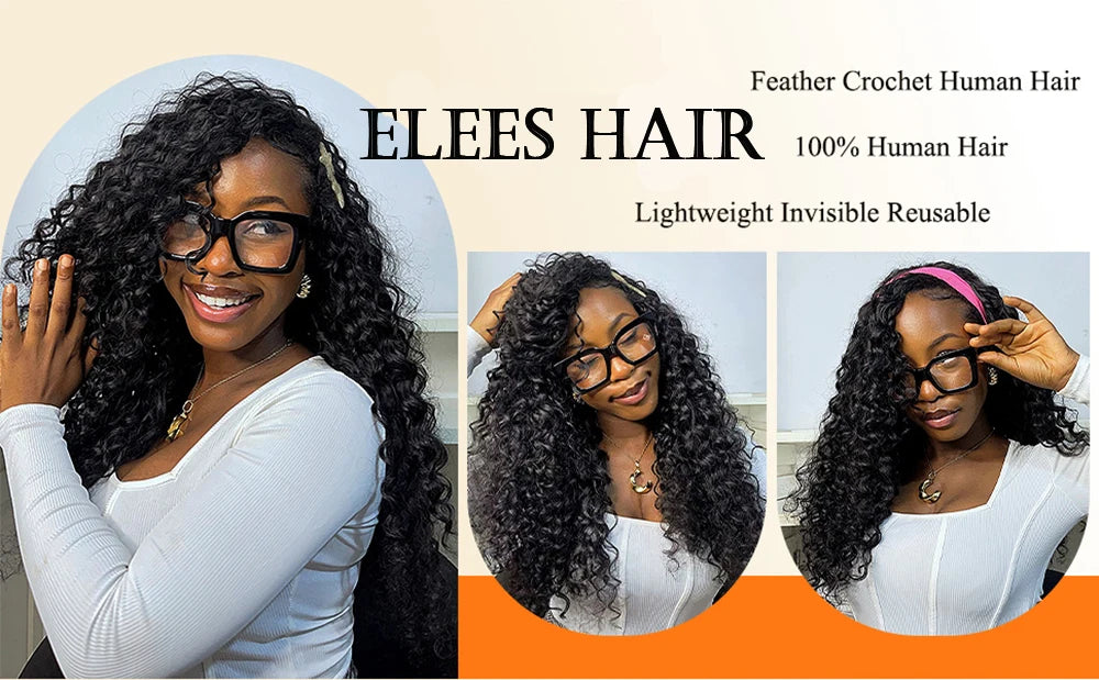 Deep Wave Human Hair Braiding Extensions for Women