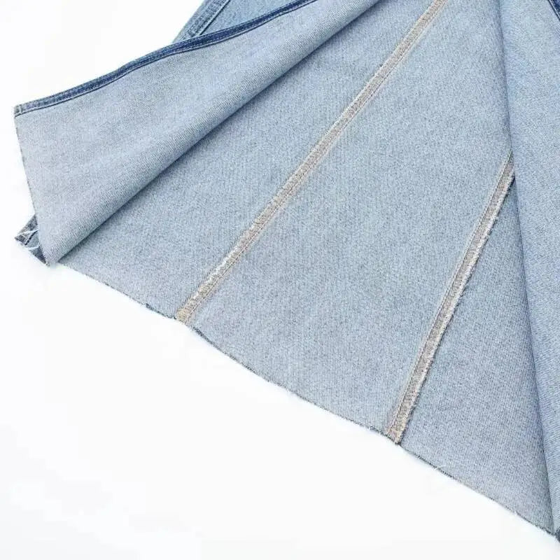 ANJY Summer New Women Chic Y2K Streetwear Elegant Ins Trendy Vintage Asymmetrical High Waisted Slimming Denim Split Skirt HK7080