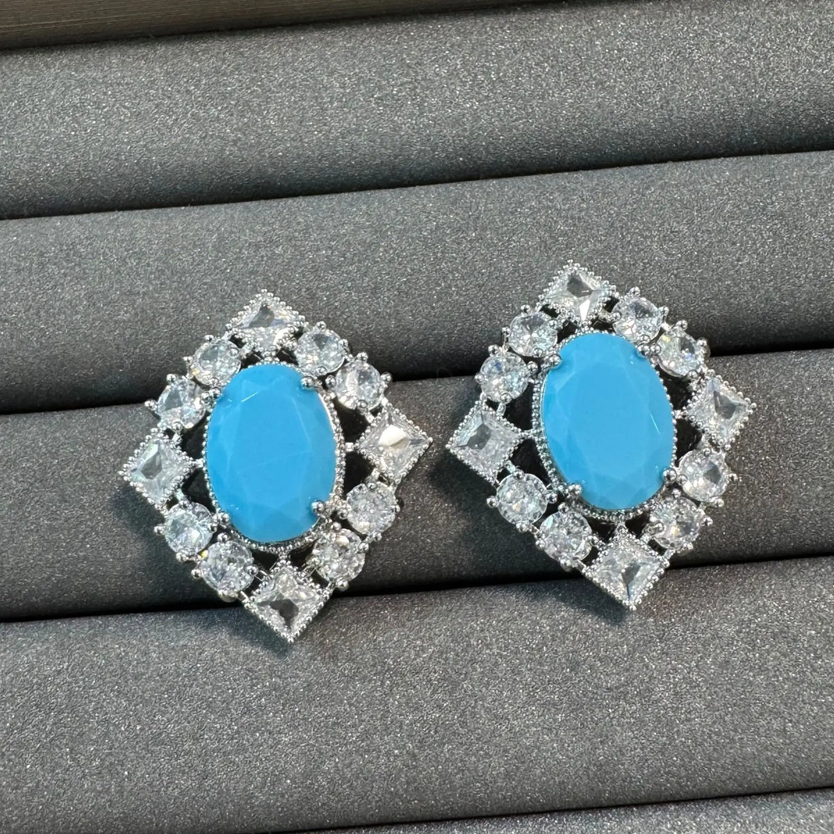 Lapis Lazuli Bracelet, Earring, and Ring Jewelry Set for Women