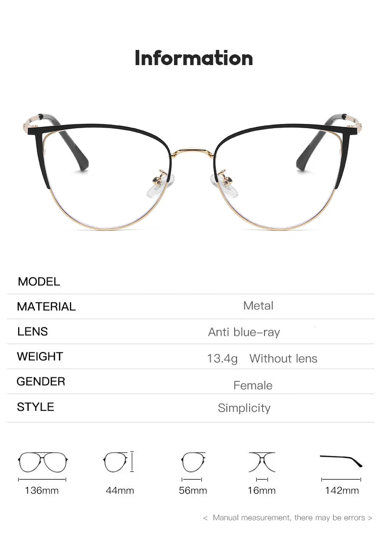 Lightweight Hollow Out Cat Eye Reading Glasses For Women