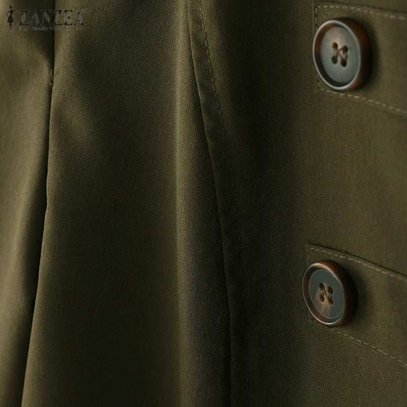 Lightweight Mandarin Collar Open Front Jacket for Women