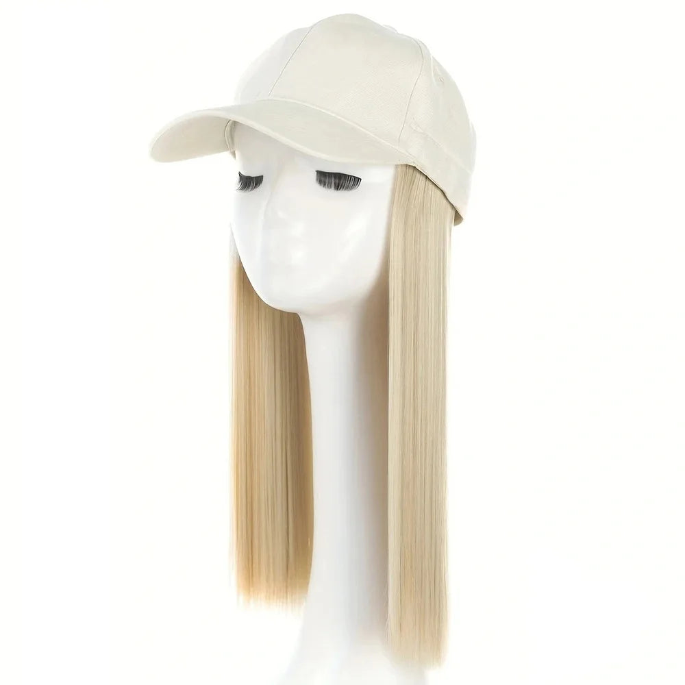 Long Straight Synthetic Bucket Hat Wig