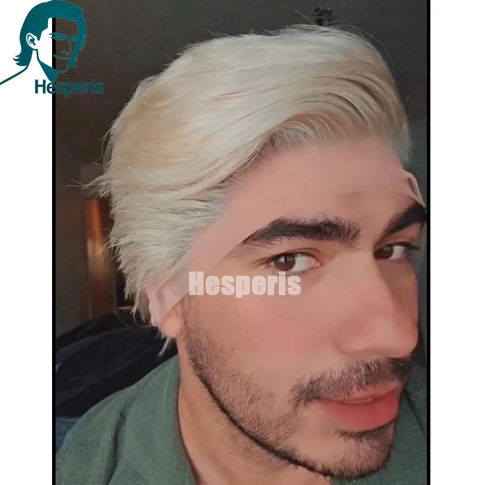 Pre Plucked Blonde Pixie Cut Full Lace Human Hair Wig for Women