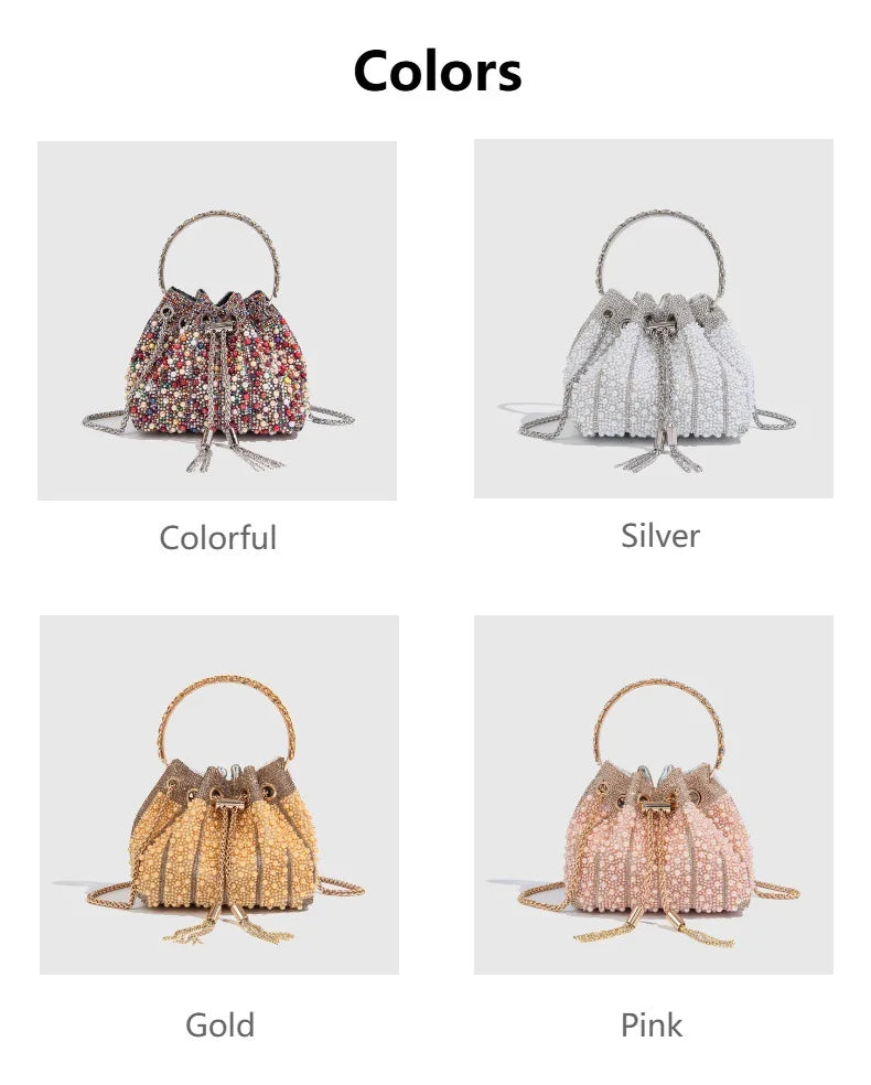 Pearl And Rhinestone Evening Clutch