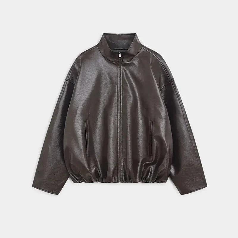 Vintage Leather Skirt Set