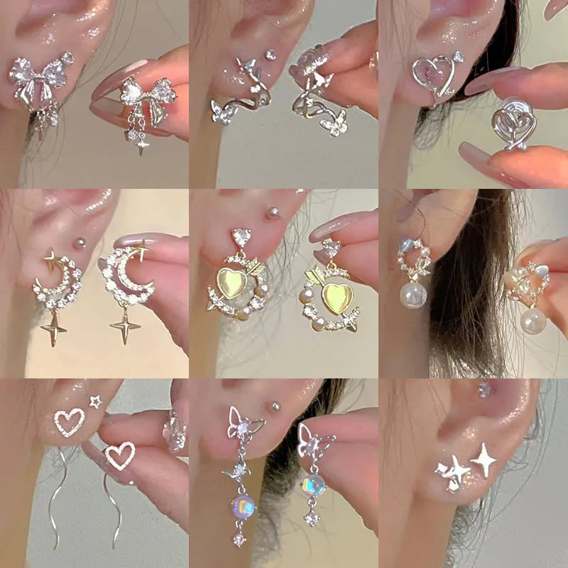 Geometric Non Pierced Clip On Earrings
