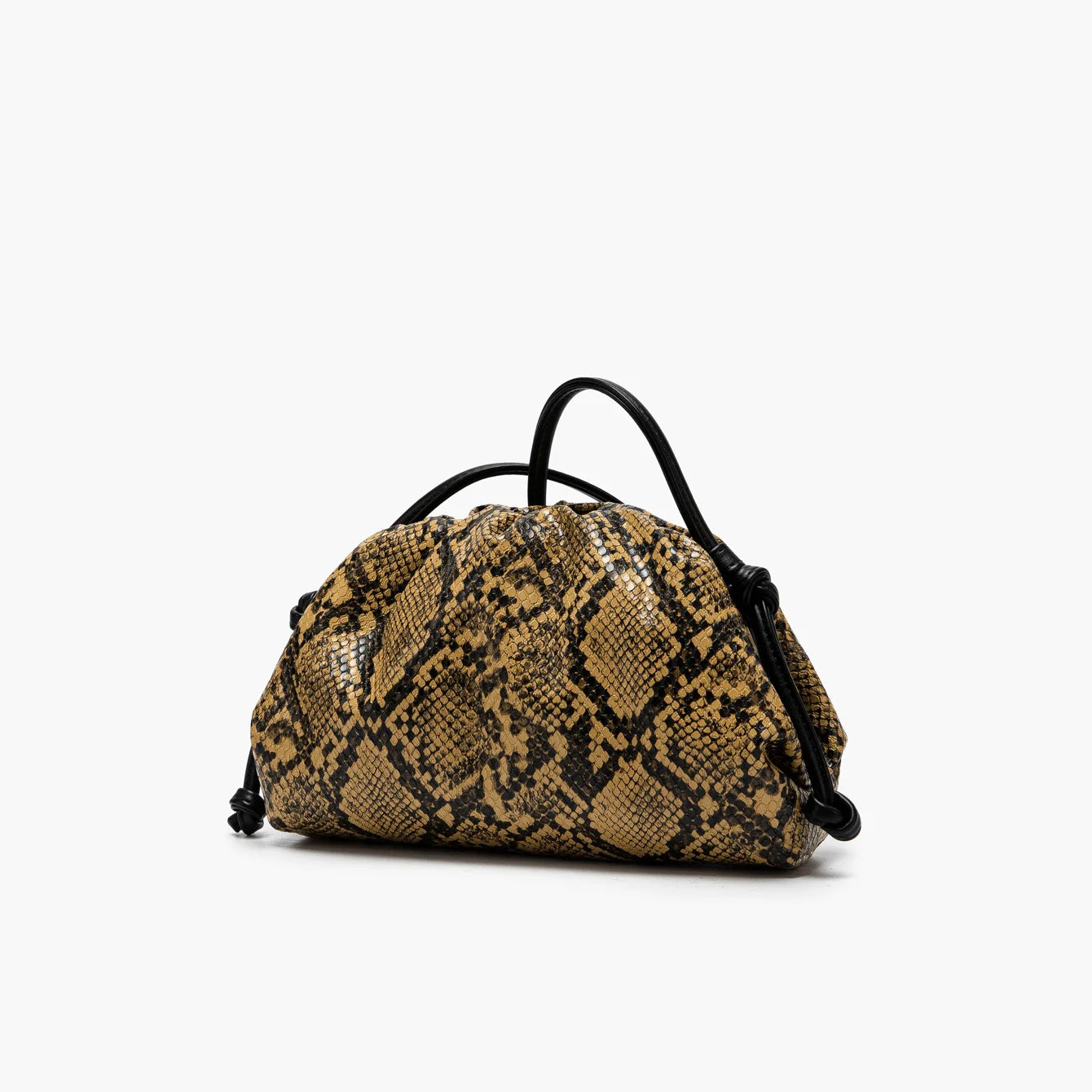 Elegant Ruched Serpentine Dumpling Shoulder Bag for Women