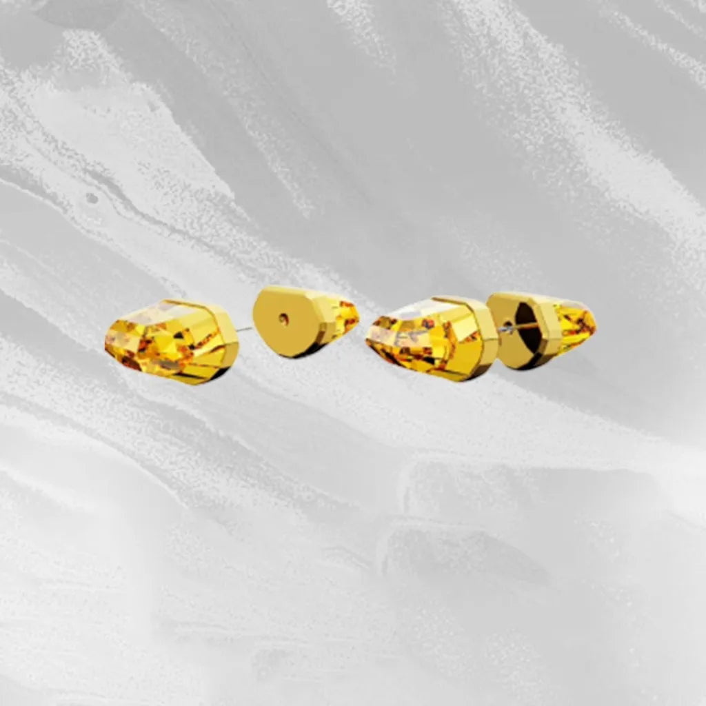 Elegant Mixed-Cut Crystal Necklace Set with Earrings for Women