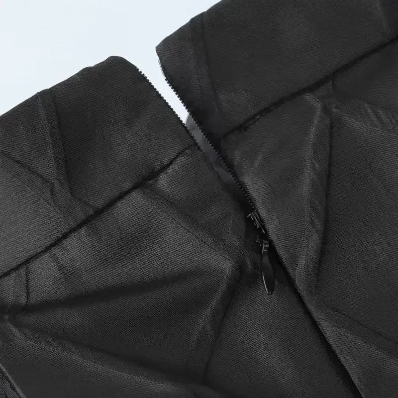 French style fashion black diamond embroidered dress women's autumn and winter new simple fluffy skirt high waist slim dress.