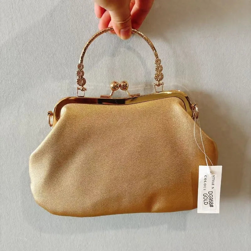 New Dinner Women's Bag Luxury Brand Fashion Handmade Diamond Women's Handbag Shiny Banquet Mini Shoulder Bag High Quality