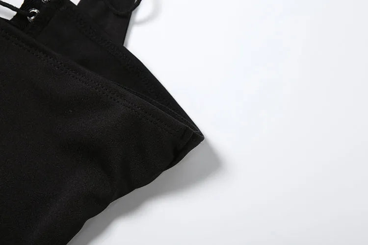 Halter Patchwork Backless Shirred Tank Top for Women