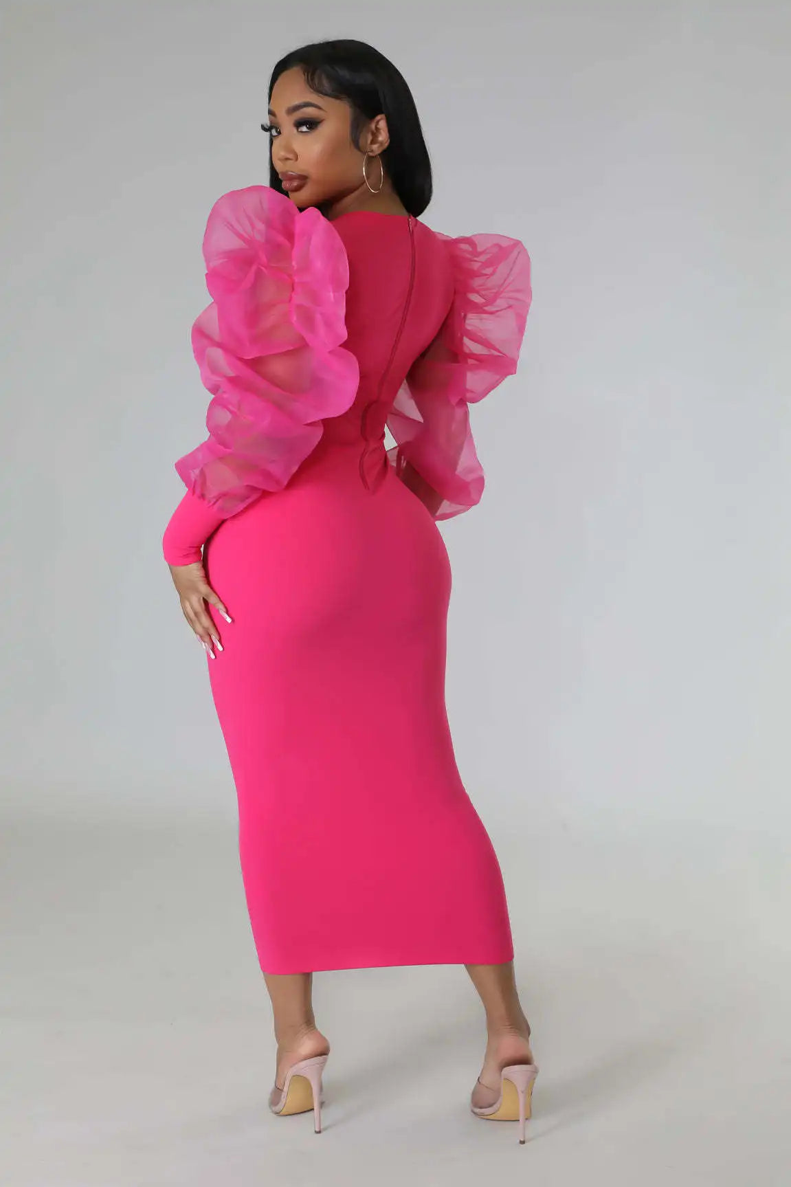 Women White Long Dress Lace Lantern Full Sleeve Round Neck A Line Dresses Elegant Ladies Splice Skirts Autumn Formal Vestidos