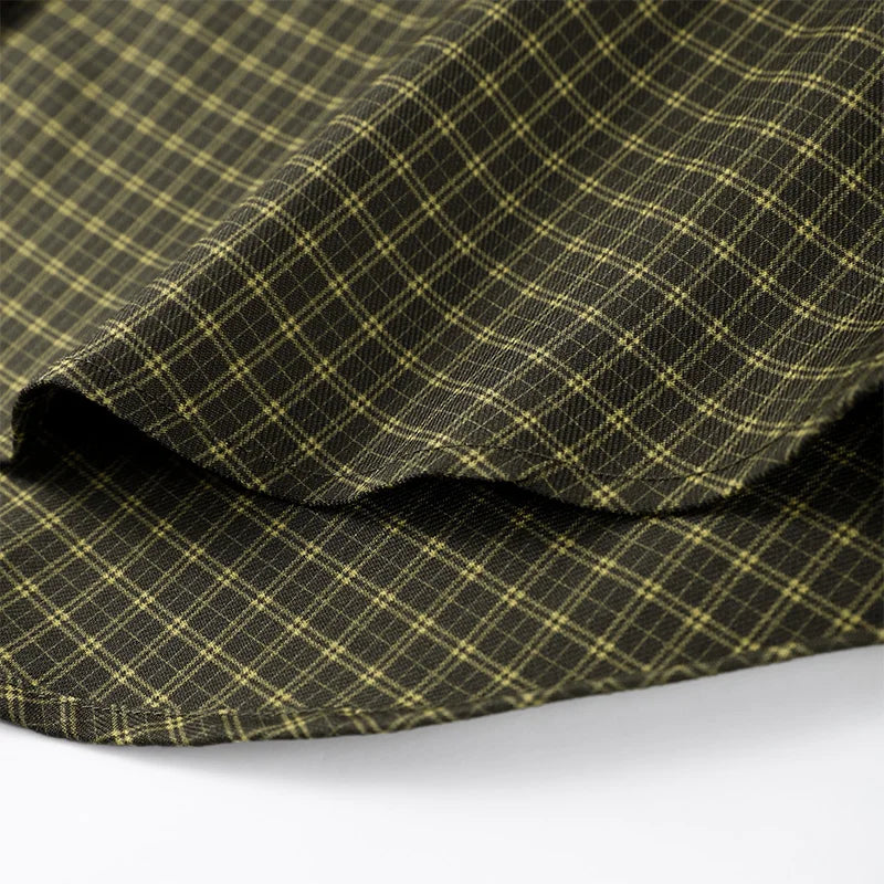 Long Sleeve Plaid Button-Up Shirt Jacket for Women