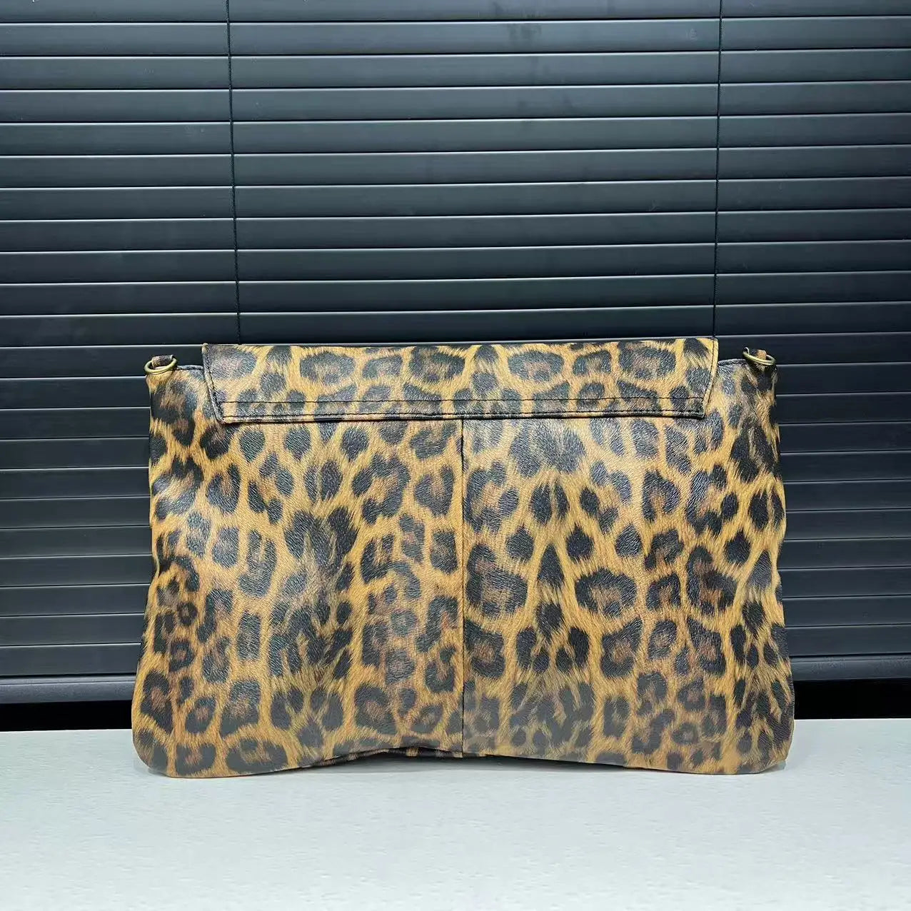 Leopard Print Retro Handbag High Capacity for Women