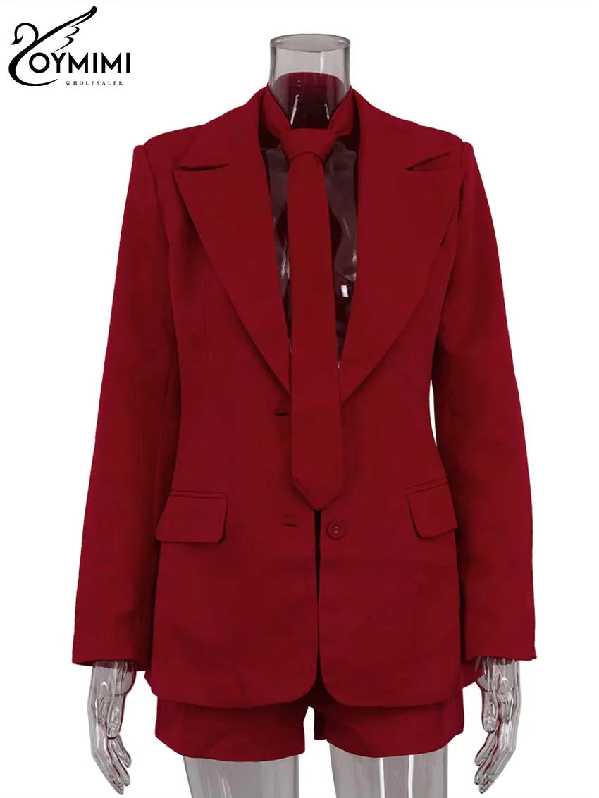 Bold Red Pockets Two Piece Set