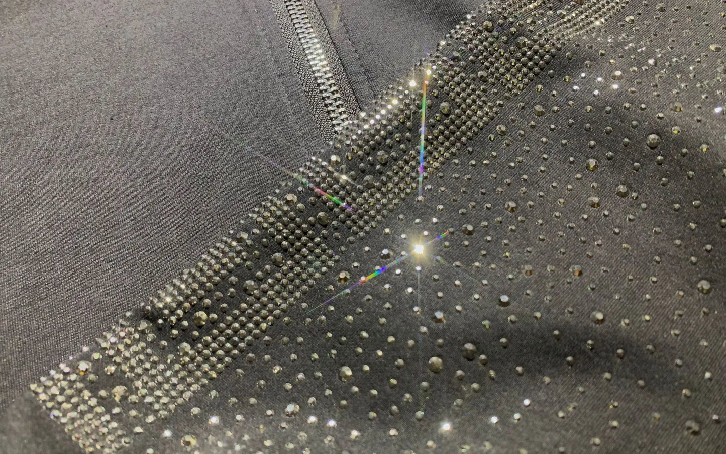 Fashion Diamonds Side Two Piece Sets Womens Outifits Casual Zipper Cardigan Autumn Tracksuit Hooded Tops and Long Pants Suits