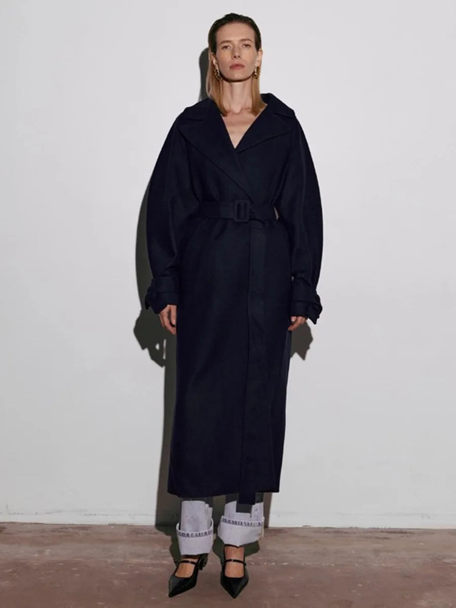 Lace Up Winter Overcoat