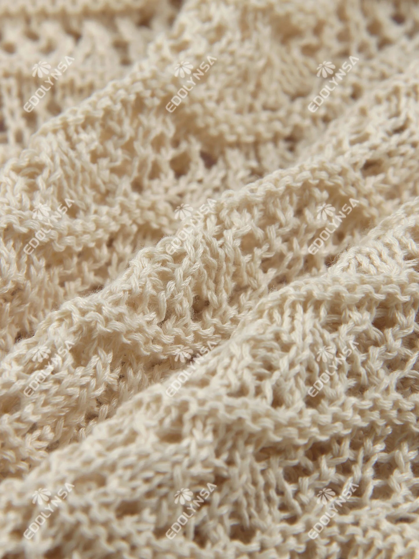 Sexy Shirt V-neck Bell Sleeve Hollow Out Knitted Belted Beach Mini Dress 2025 Summer Swimsuit Cover Up Women's Casual Outfit K16