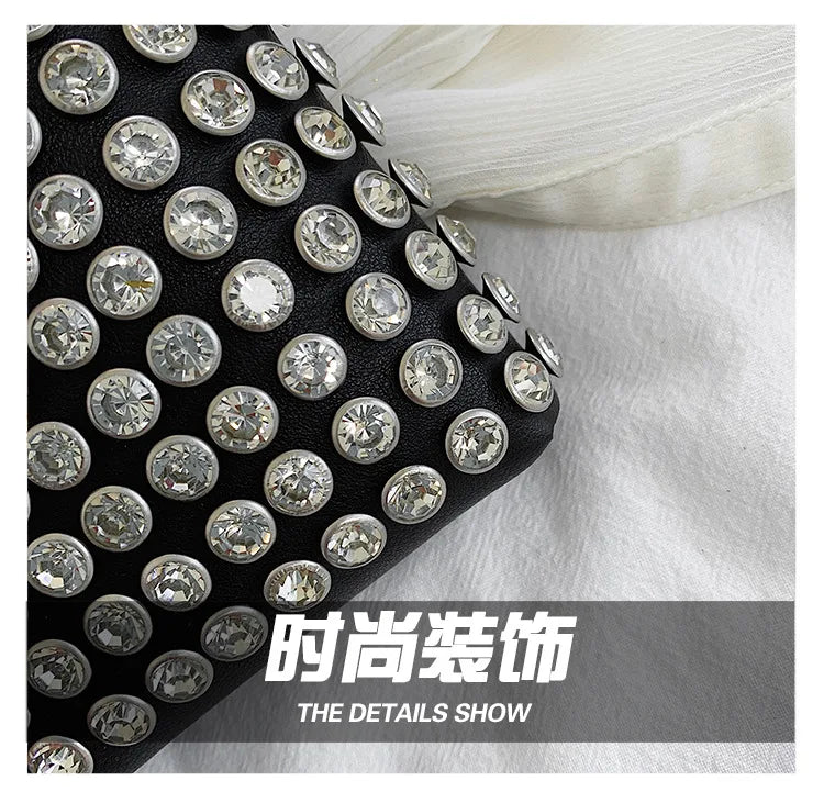 Rhinestone Crossbody Waist Bag