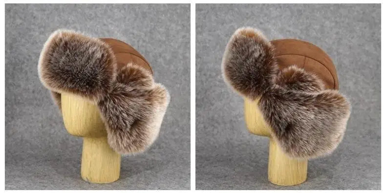 Faux Fur Ushanka Earflap Winter Hat