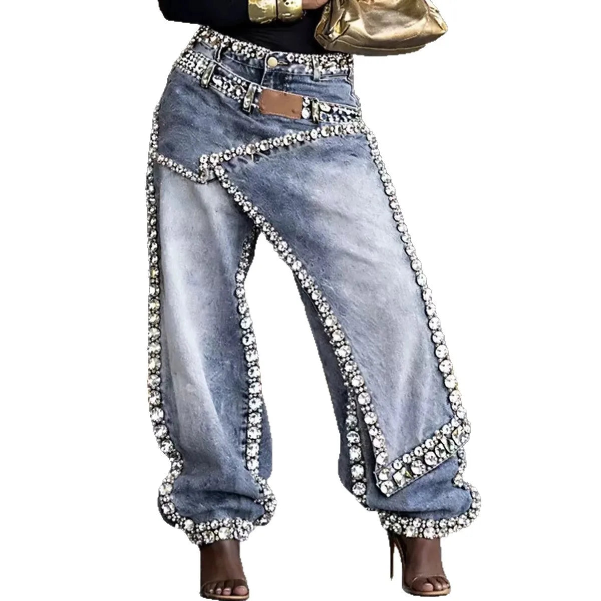 Sleek Lightweight Casual Low Rise Denim Jeans for Women