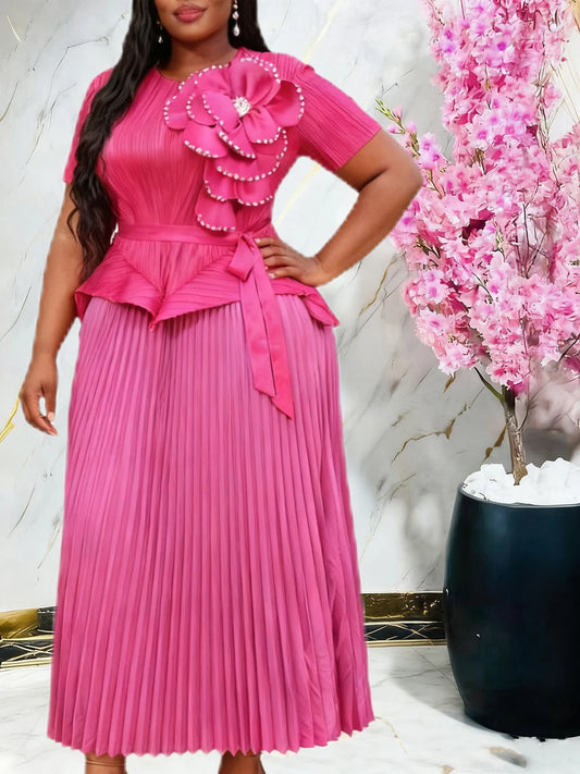 Embroidered Kaftan Dress