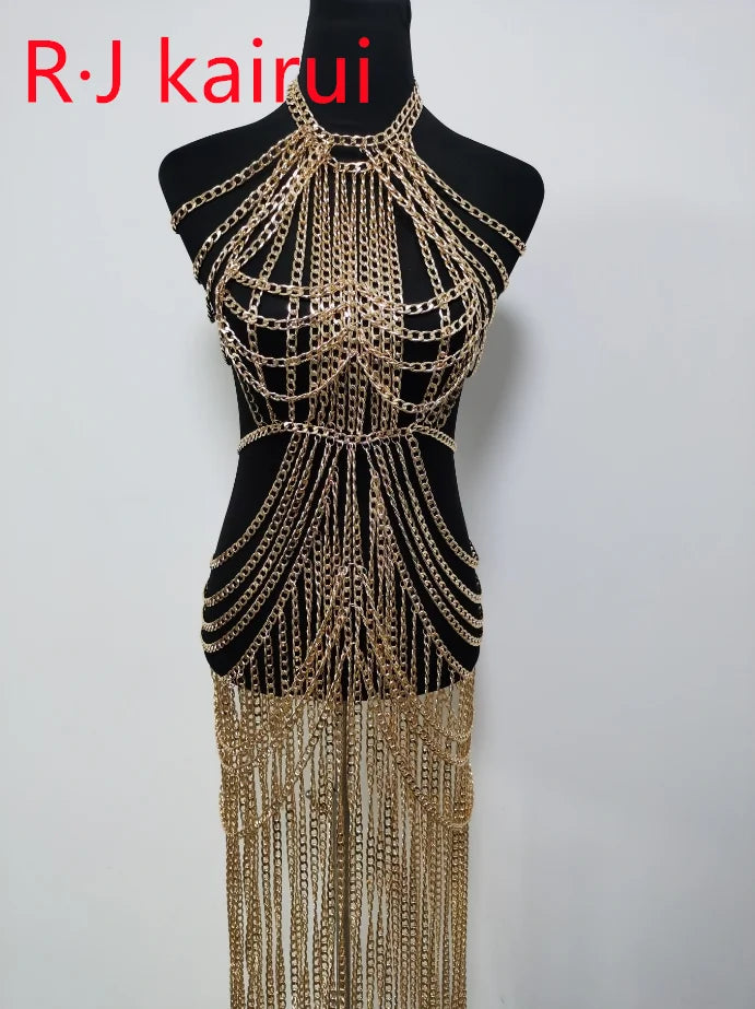 Elegant Delicate Gold Shoulder Chain Necklace for Women