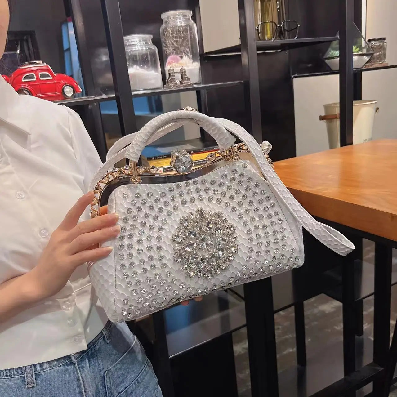 Designer Brand Shoulder Bag New Crossbody Large Capacity Diamond Handbag for Women Сумка Женская Hot Selling