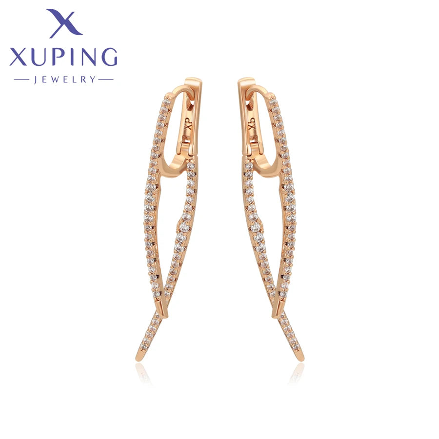 Animal Pattern Gold Plated Hoop Earrings