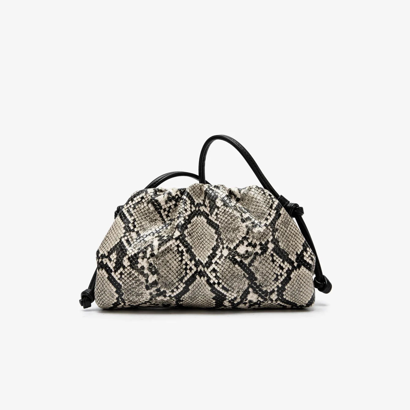 Elegant Ruched Serpentine Dumpling Shoulder Bag for Women