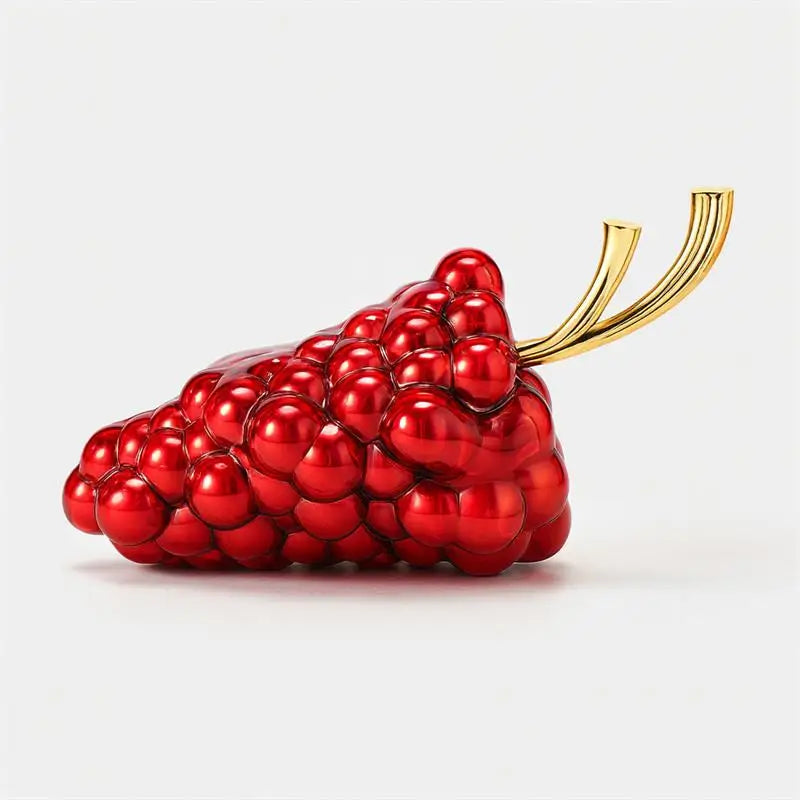 Unique Grape Shape Clutch Bag Evening Bag Luxury Creative Fruit Design Women's Crossbody Bag Elegant Cosmetics Storage Chain Bag