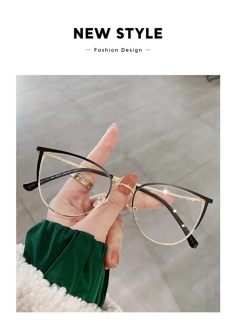 Lightweight Hollow Out Cat Eye Reading Glasses For Women
